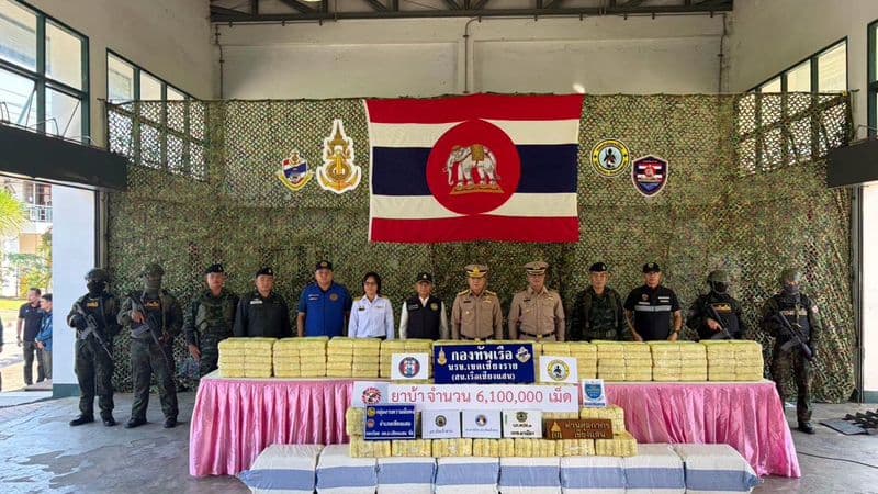 Pha Muang Forces Seize 6.1 Million Methamphetamine Pills in Chiang Rai