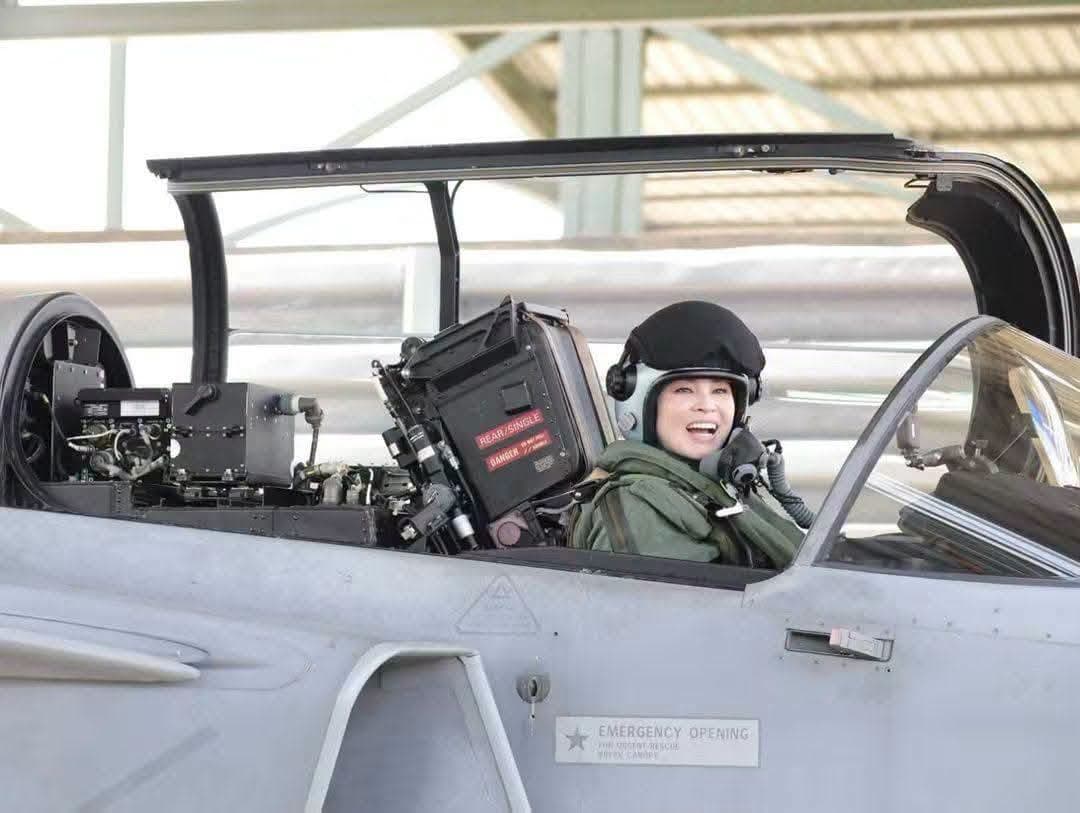 King Observes Queen’s First Solo Flight in JAS 39 Gripen, Presents Flowers After Training