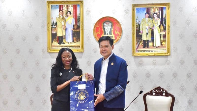 U.S. Consul General in Chiang Mai Meets Governor, Discusses Cooperation and Invites Public to American Fair