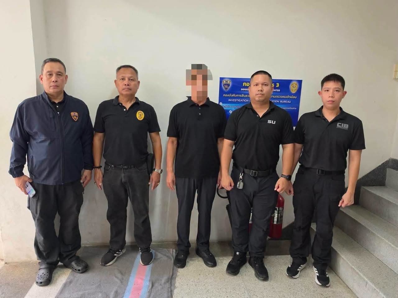 Thai Immigration, Crime Suppression Division Arrest Chinese Man Wanted in China for Bribery