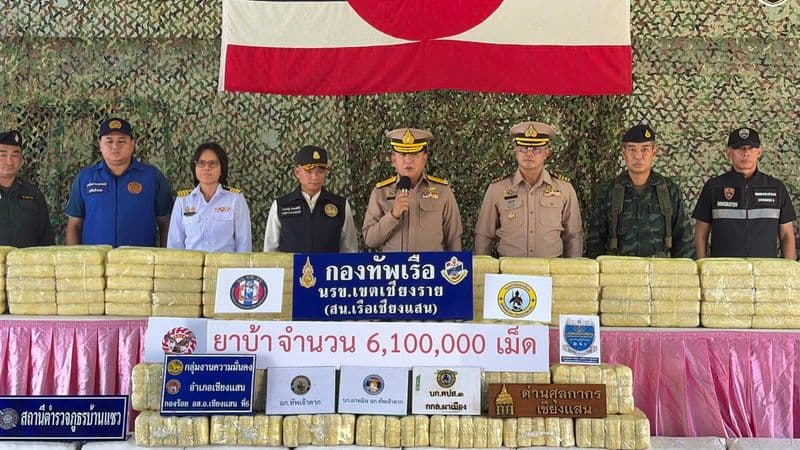 Pha Muang Forces Seize 6.1 Million Methamphetamine Pills in Chiang Rai